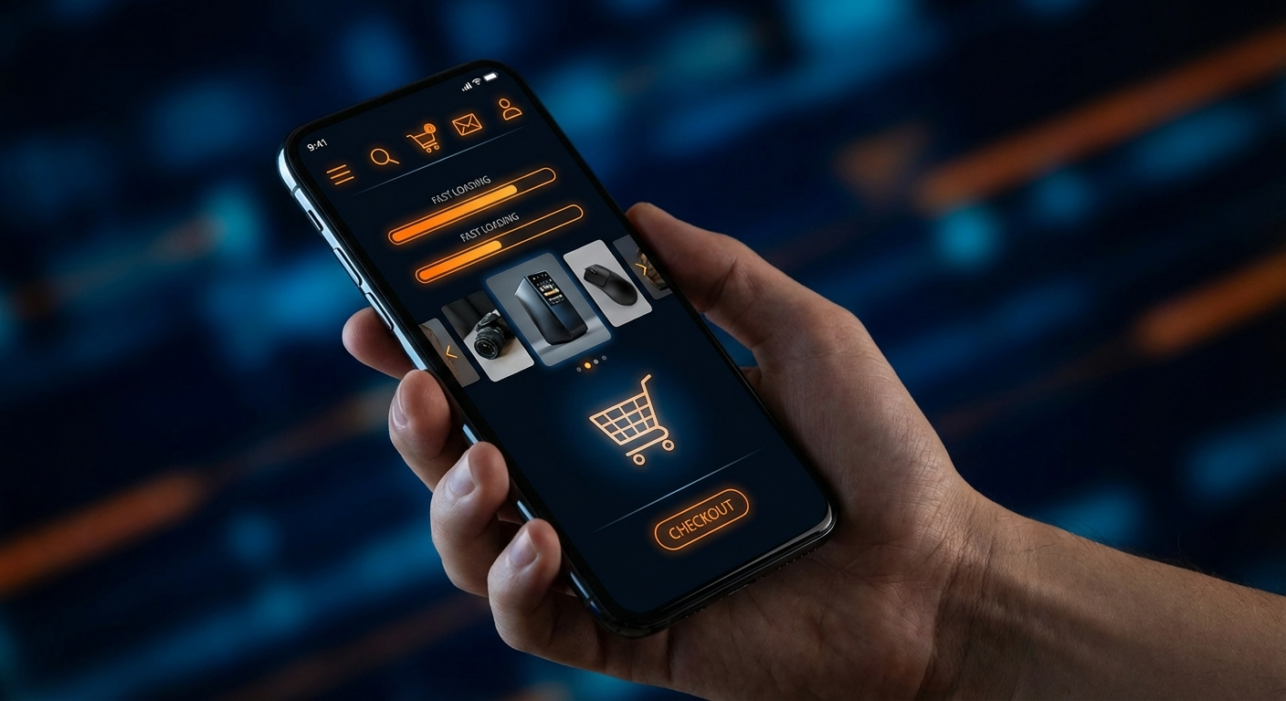 Mobile-optimized storefront with responsive checkout on smartphone and tablet